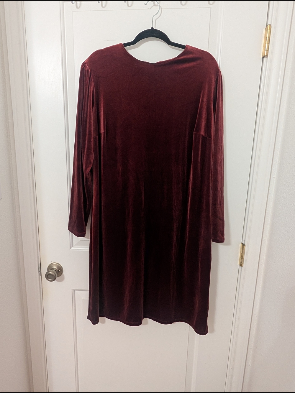 NWT a new day Burgundy Velour Mini Dress Holiday Size XXL